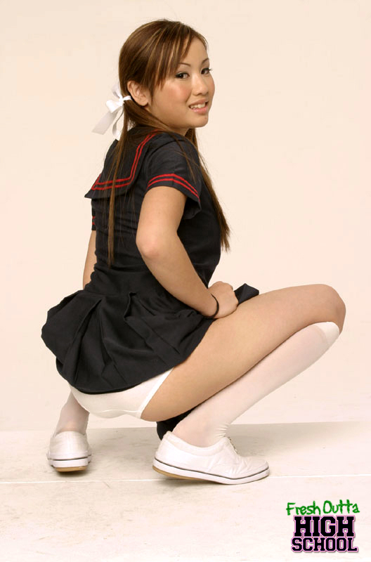 Asian Innocent High - Innocent Petite Asian Slut With White Ribboned Pigtails ...