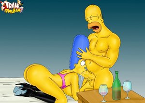 Marge simpson sucking homers