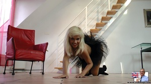 Young likable blonde fun