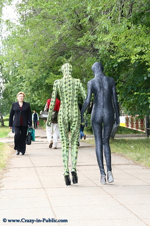 Flexible green black zentai