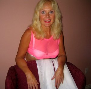 Cougar Ruth from United States Shiny Pink Trousers