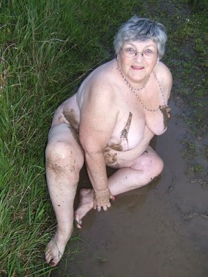 Granny Grandma Libby from United Kingdom Mud