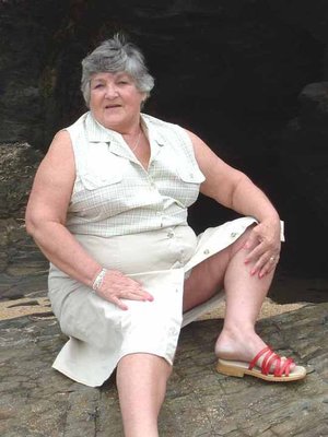 Granny Grandma Libby from United Kingdom Beach