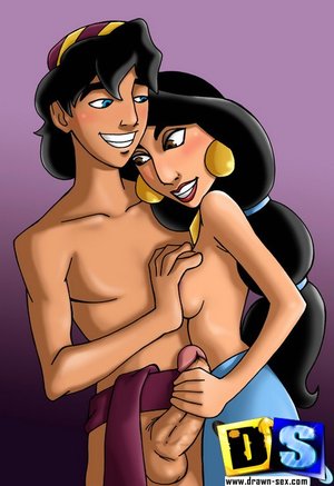 Aladdin fucking princess genie