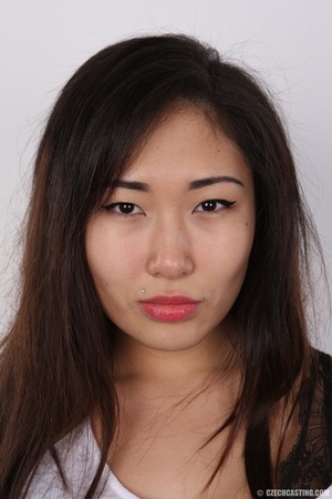 Young cute asian babe