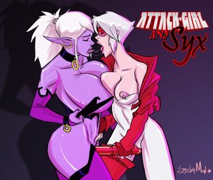 Adult comics present busty fairies and ladyboys