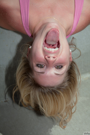 Stacked blonde girl rose
