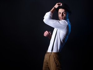 Brunette Young Man John Dancing.