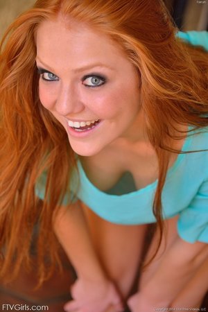 Fair ginger gal wait
