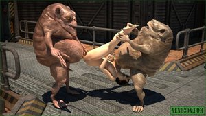 Twin monsters play share