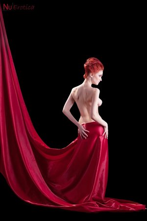 Busty sexy shaped redhead