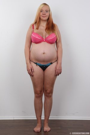 Bloated blonde fucks hot