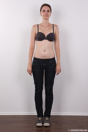Brunette bitch black undies