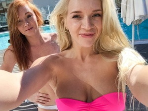 Alluring hotties pink white