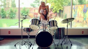 Pretty brunette blonde wearing