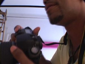 Haystack anal fucking with two bikini-clad models