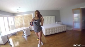 Stunning coed lassie fucked