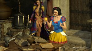 Big ass shemale gives a nice lesson for a princess