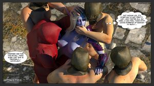 Gangbang action chick purple