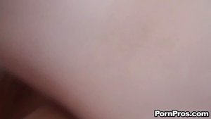 Slutty MILF gets taunted and penetrated on a white couch