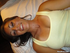 Lovely girl next door rides her neighbor's huge dong on bed
