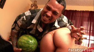 Petite latina babe fucked and creamed by a big black cock
