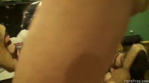 Small tits jut out, as this latin whore cries out with every aggressive penetration