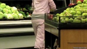 Sporting pink sweats, you can hardly see how hot her body is just looking at her