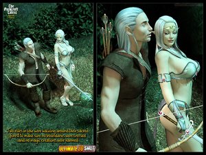 Busty blonde elf girl is sucking big dicks and getting screwed throughout this hp 3d comics