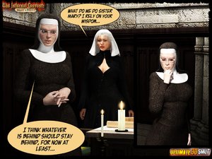 This sex comics shows a busty nun getting her wet cunt ravished by the devil