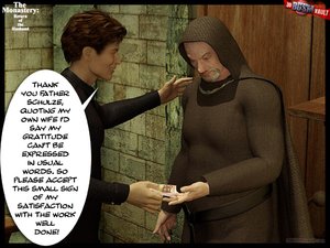 Crazy nun in dungeon bdsm comics, fucking hot slave with dildo in both holes
